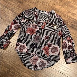 Urban kids floral striped top